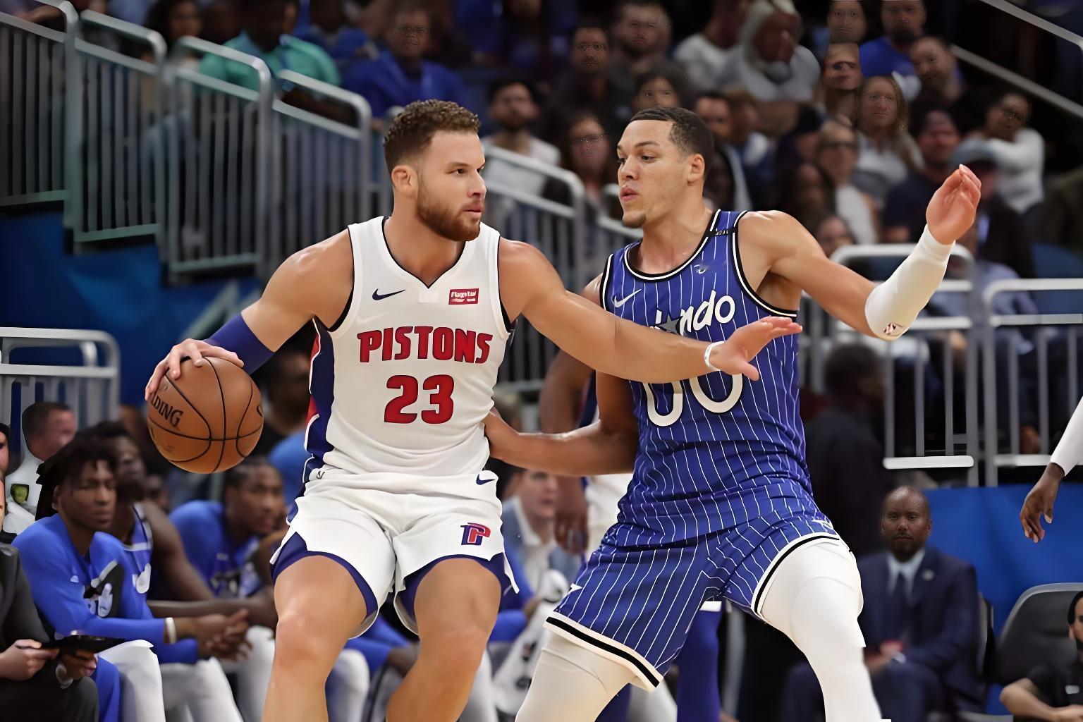 魔术主场逆转夺赛点 活塞东部王座摇摇欲坠NBA季后赛激战正酣，东部头号种子活塞客