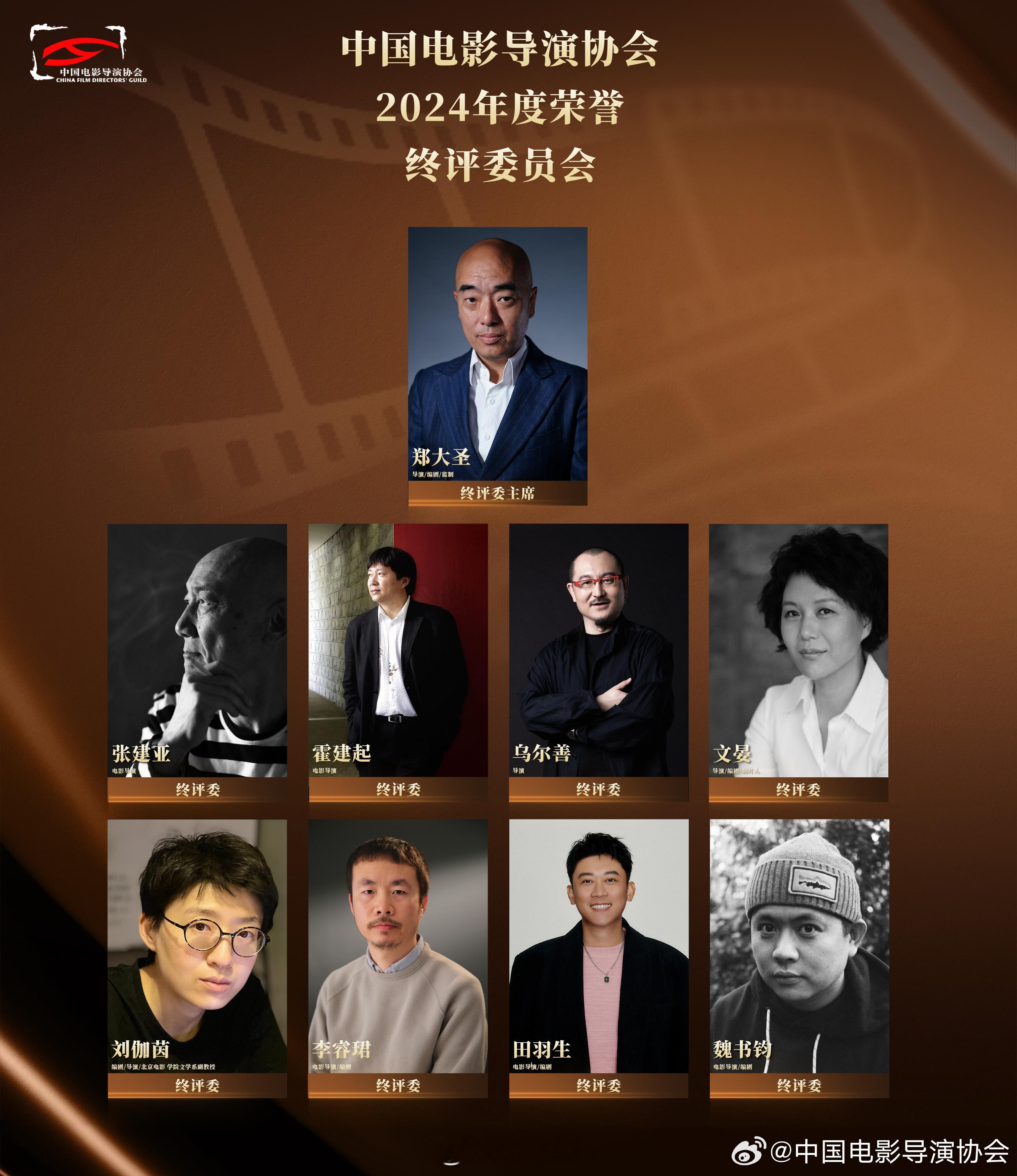导协2024年度荣誉终评委员会正式公布，评委会leader是「我本是高山」的导演