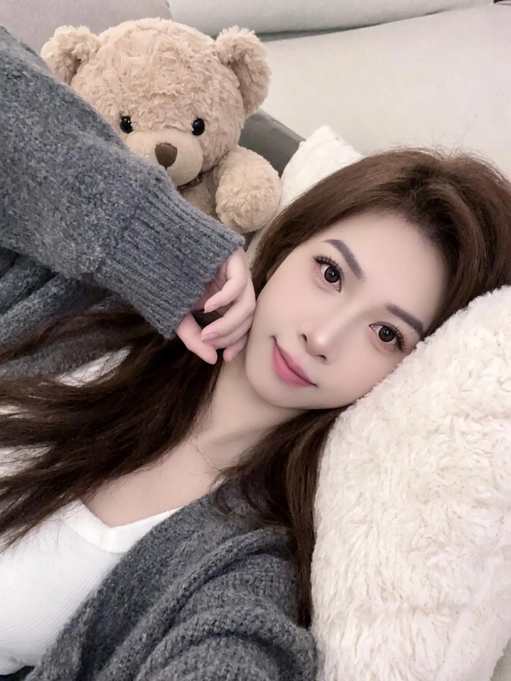 初恋脸 居家毛绒风 居家软萌系 甜系女孩 温柔风