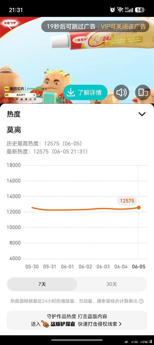 白鹿听到李晨说有buff的表情都来看莫离！今晚预约量破500万！站内热度已达新高