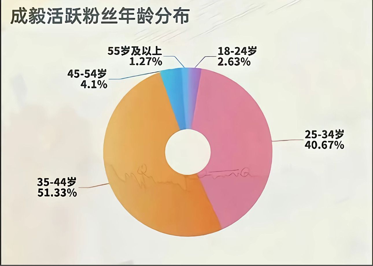 演员的商业价值来源于粉丝经济，现在回看一下活跃粉丝年龄分布图，真不怪成毅的粉丝氪