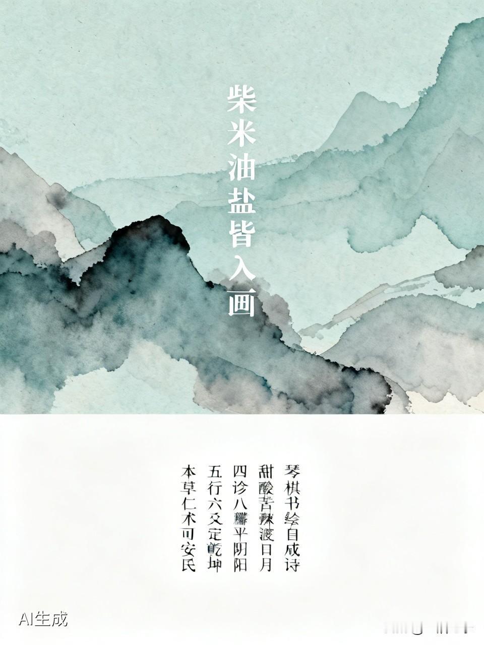 “柴米油盐皆入画，琴棋书绘自成诗”，生活中的平凡琐碎，在有心人眼里皆是艺术。柴米