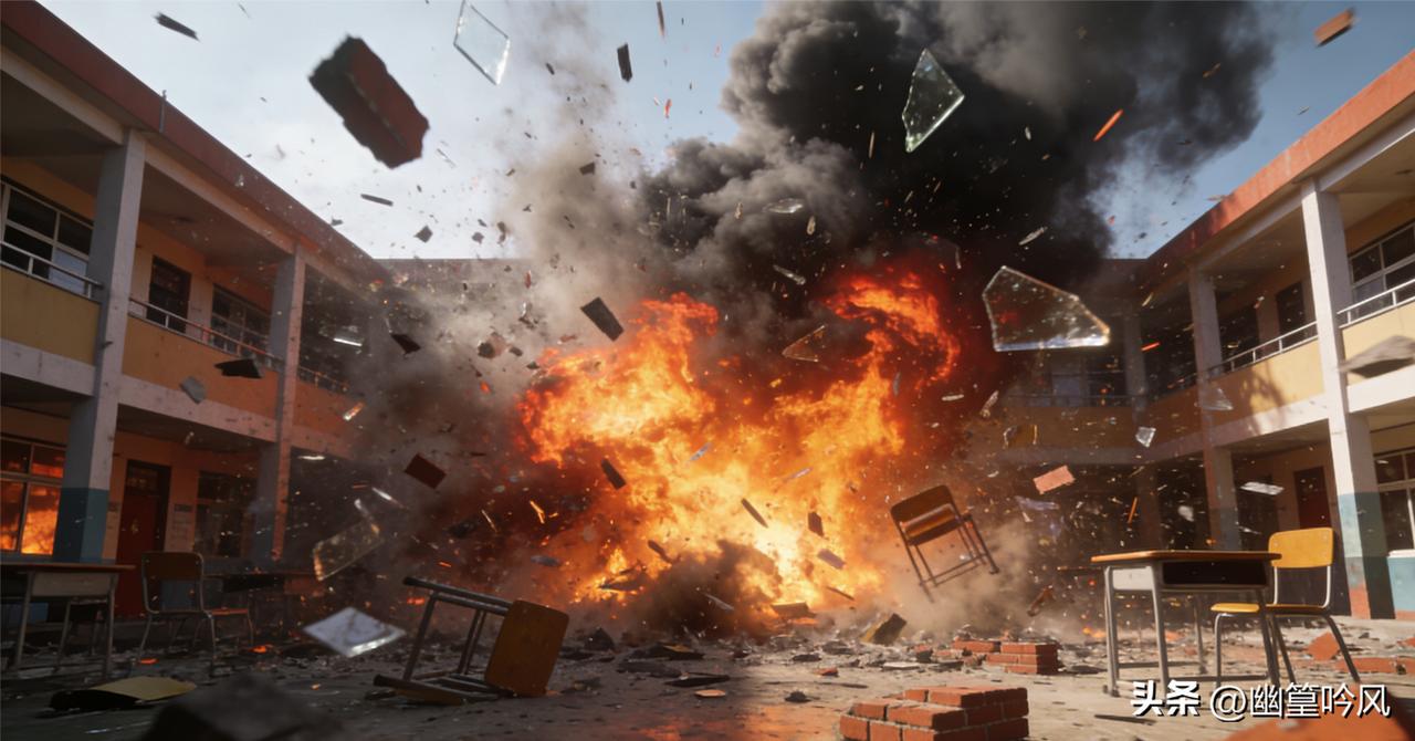 校园本是战火禁区，是孩童最该安全的净土。美以手握高精尖武器、号称“精准打击”，却