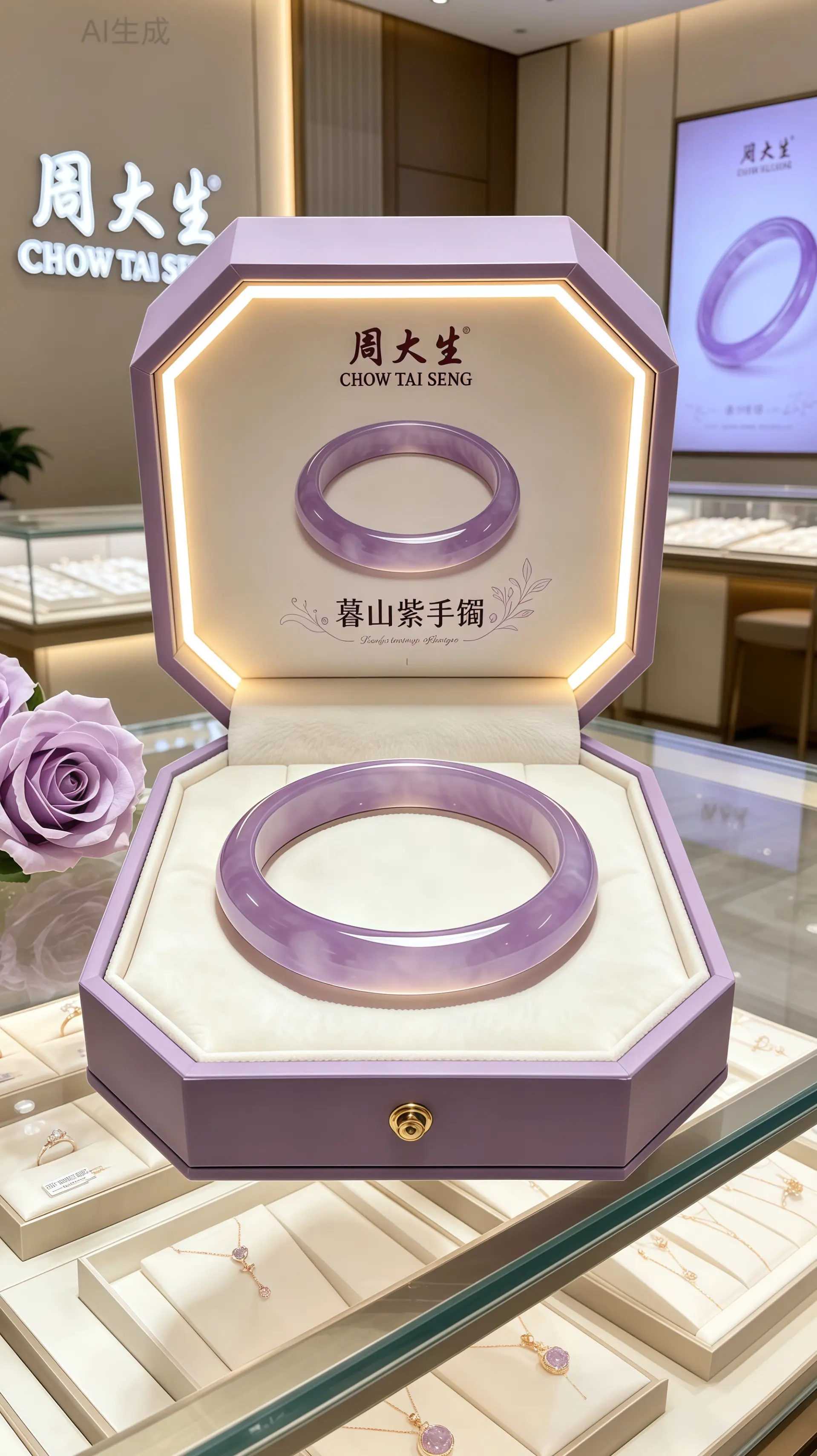 手镯 听说每个女孩子都有一个新手镯 礼物 周大生 首饰