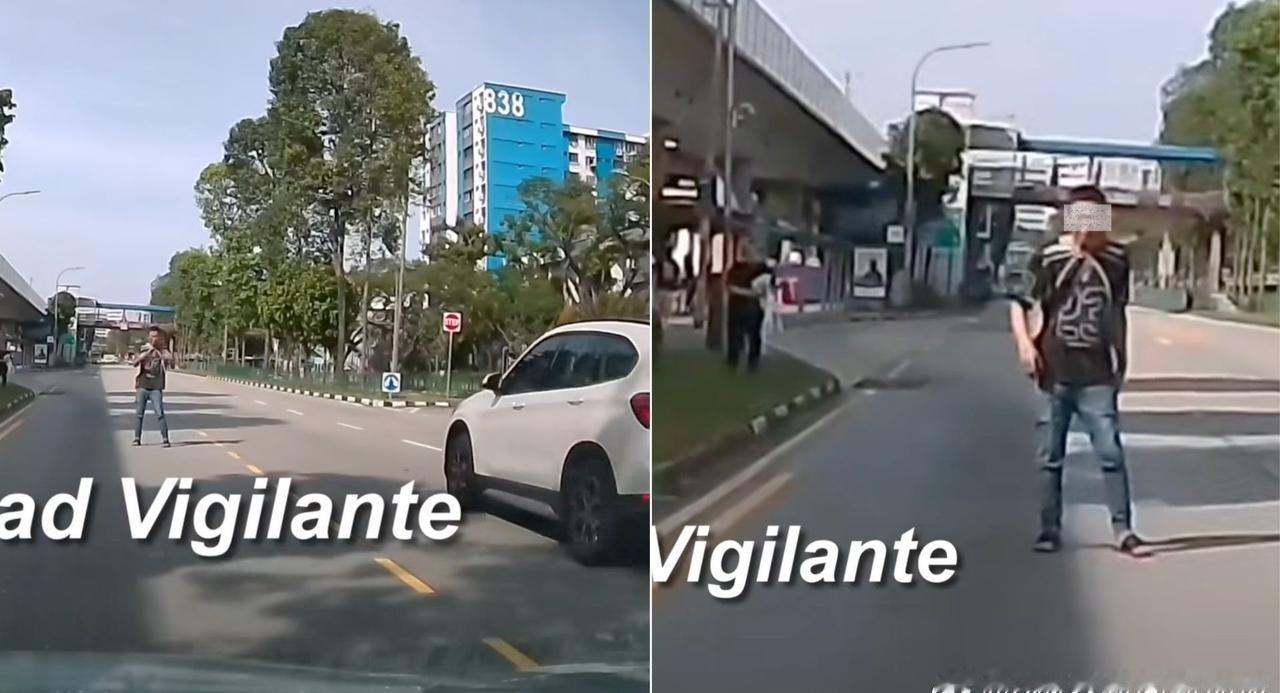 【义顺男子危站马路中央讨撞 警方援《精神健康法》扣留】义顺发生一起惊险事件，一名