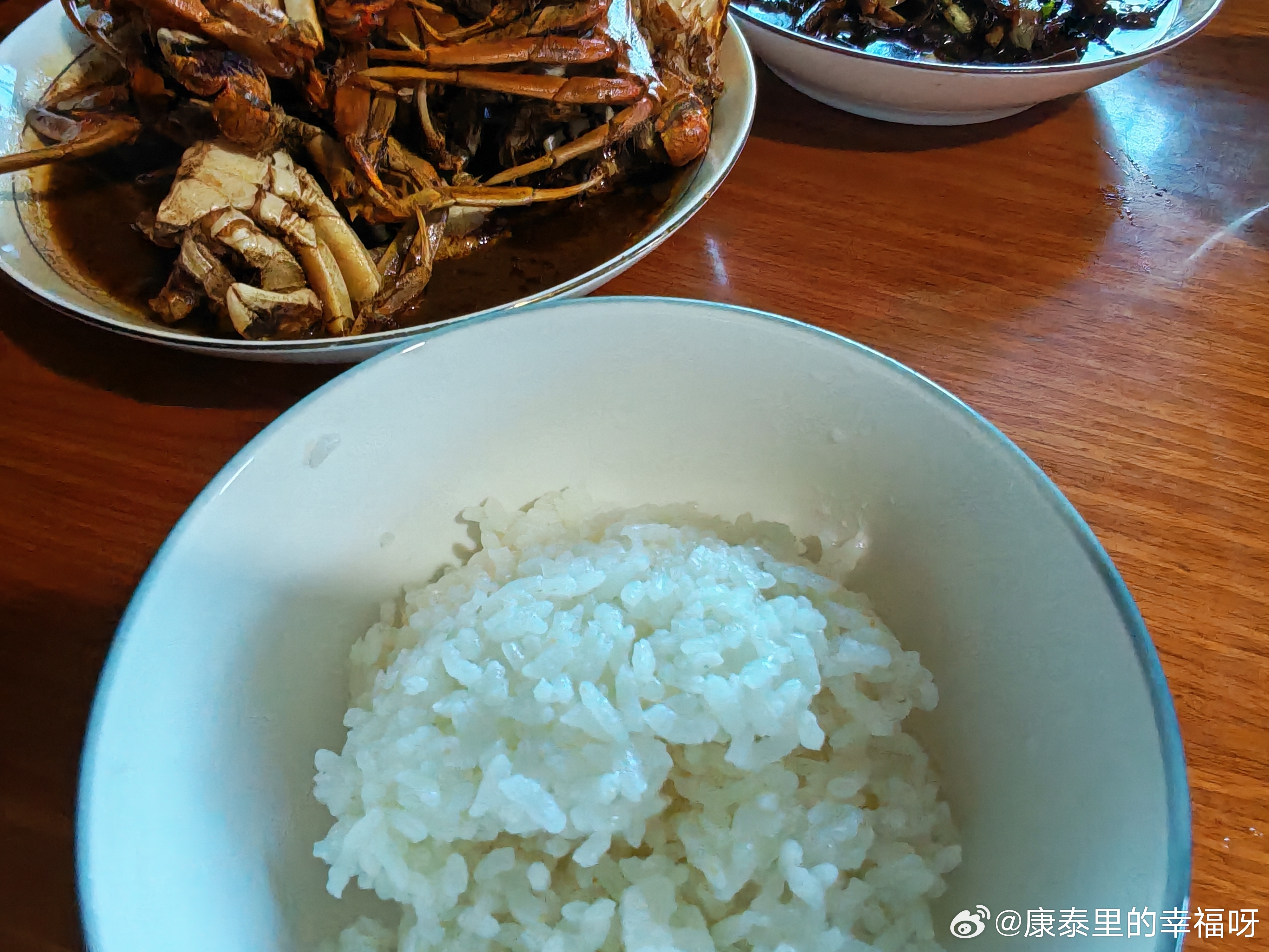 娃娃给盛的饭，也开始享儿子福了