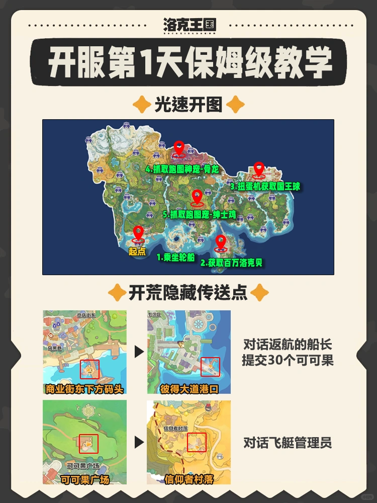 洛克王国世界第1天开荒保姆级攻略