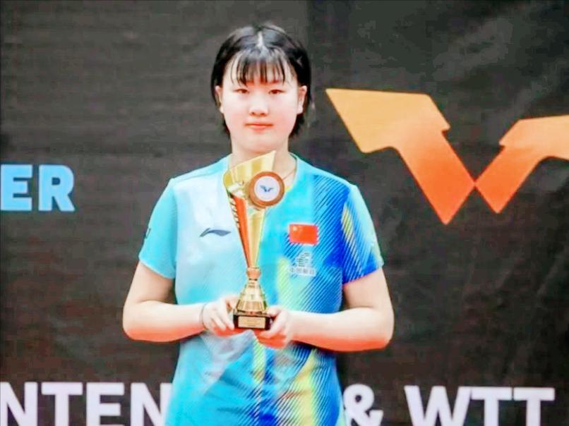 我去！陈梦15岁徒弟，8天夺3冠，破格进入国家一队。

3月份的欧洲巡回赛，
1