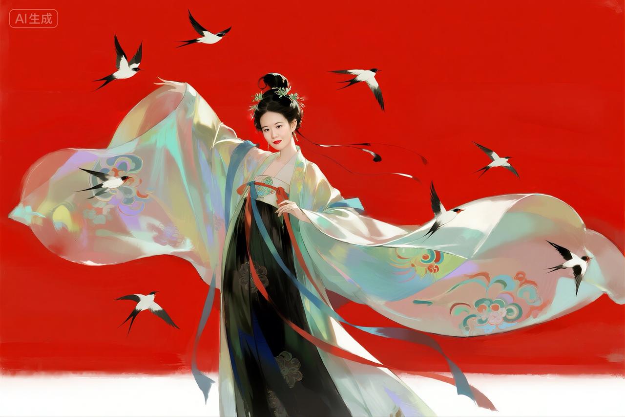即梦AI  
汉服写真 古风 国风