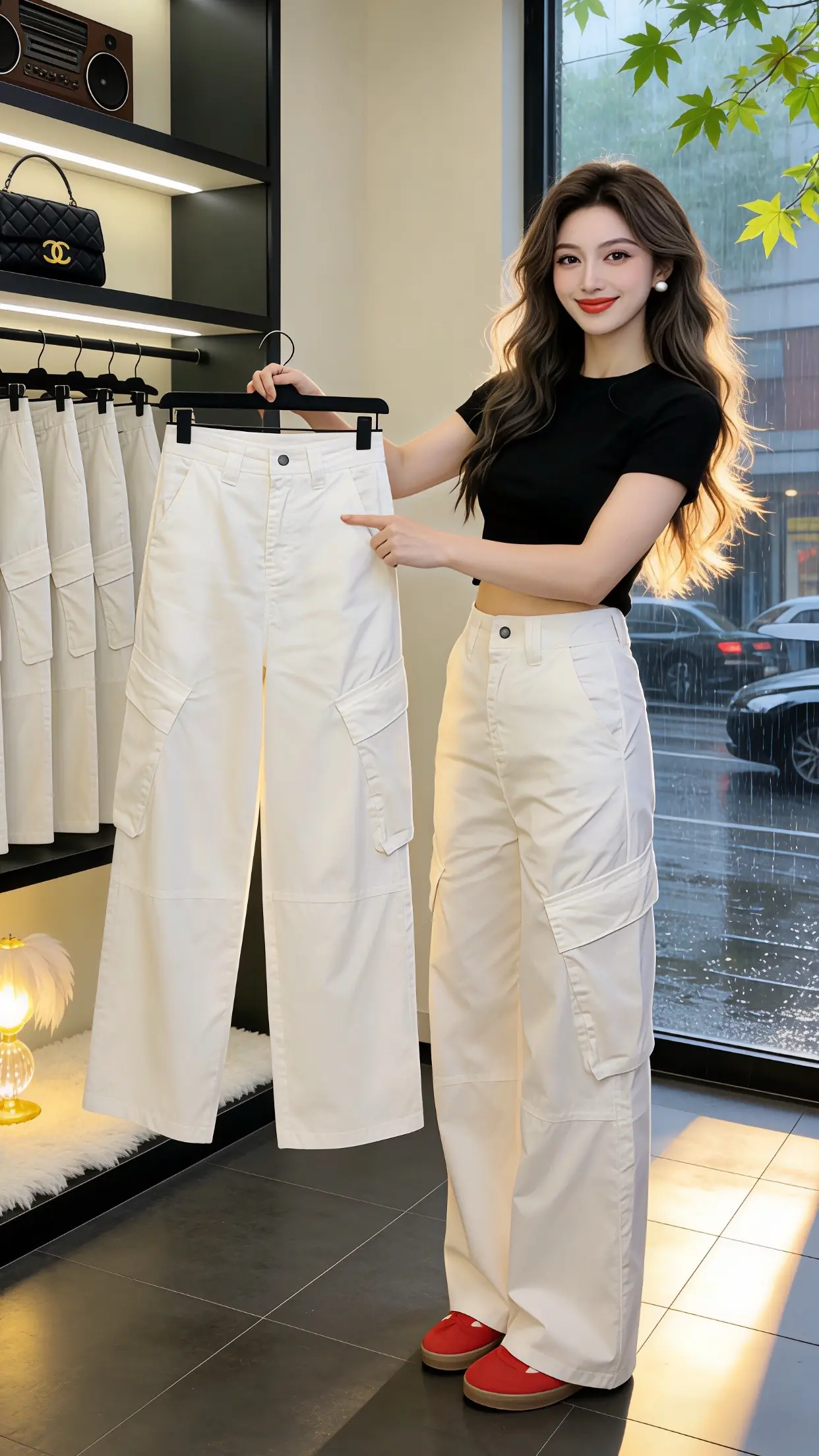 高颜值炸街女工装裤 穿出你的chic风 工装裤女款阔腿裤 百搭神裤人手...