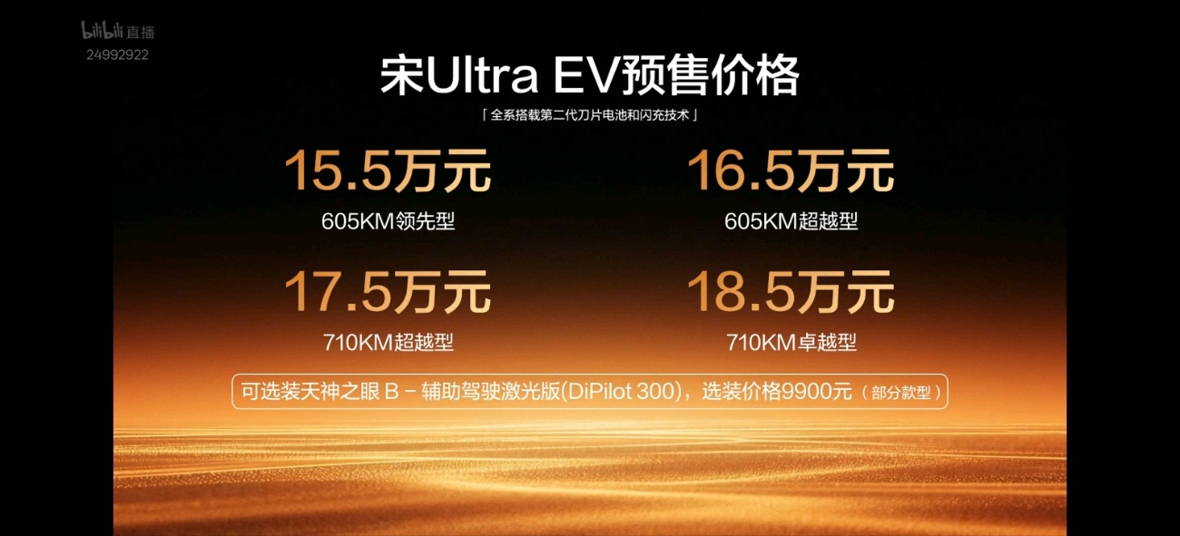 估计今年BYD能逼疯不少厂家开局预售价都整这么凶了！ 