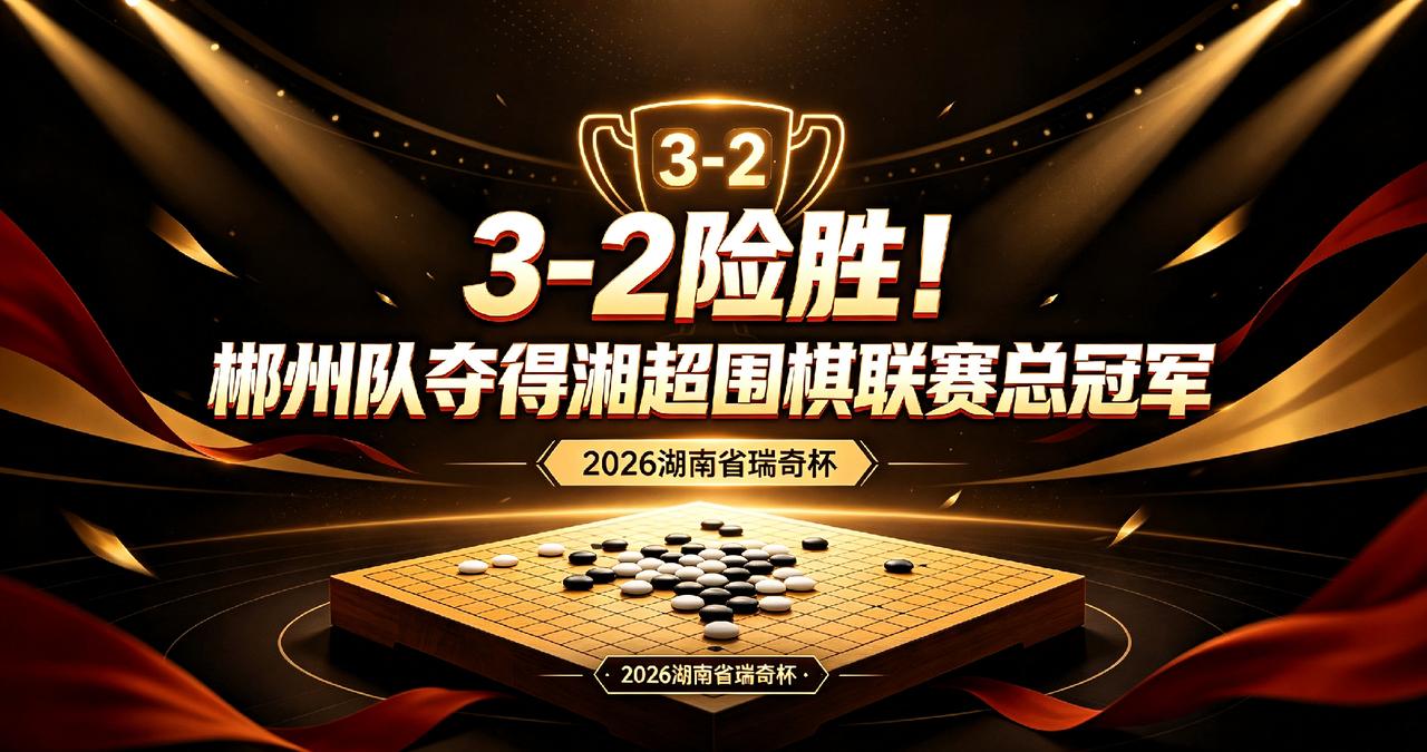 鏖战三轮淘汰赛！郴州队3‑2险胜邵阳队，拿下湘超围棋联赛总冠军
 
7月31日，