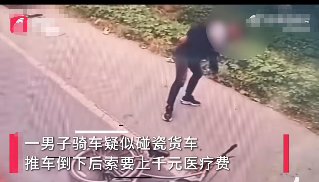 9月9日，河南周口106国道淮阳段，货车司机李先生正常行驶时，一名骑自行车的男子