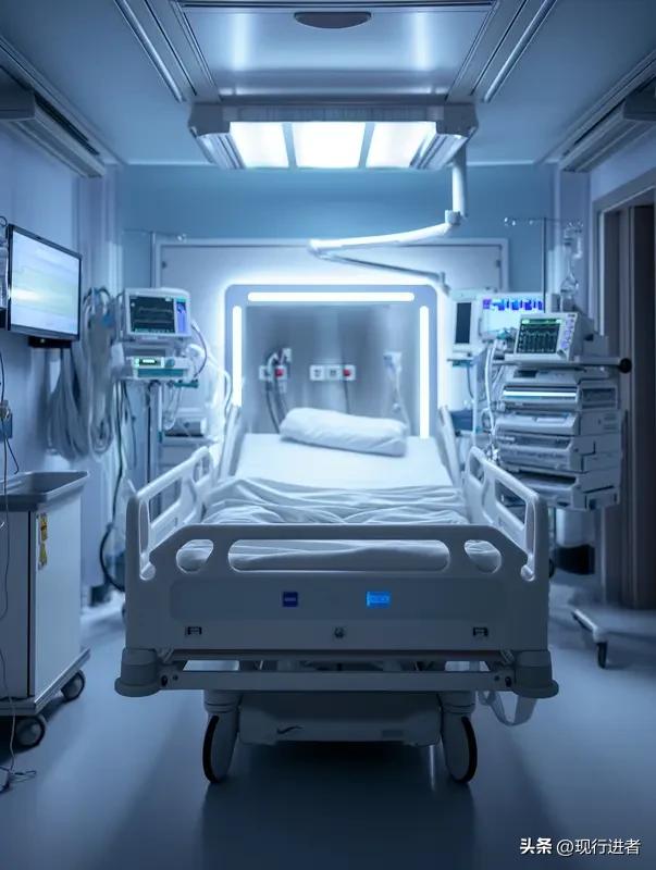 ICU如同一座生命的缓冲地带，将死亡分解成缓慢的刻度。这里的时间被精密仪器切割成