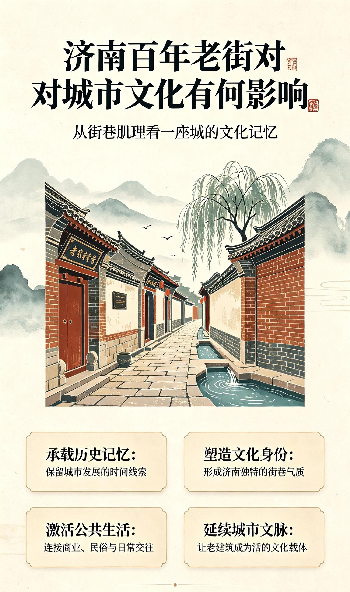 济南百年老街对城市文化有何影响