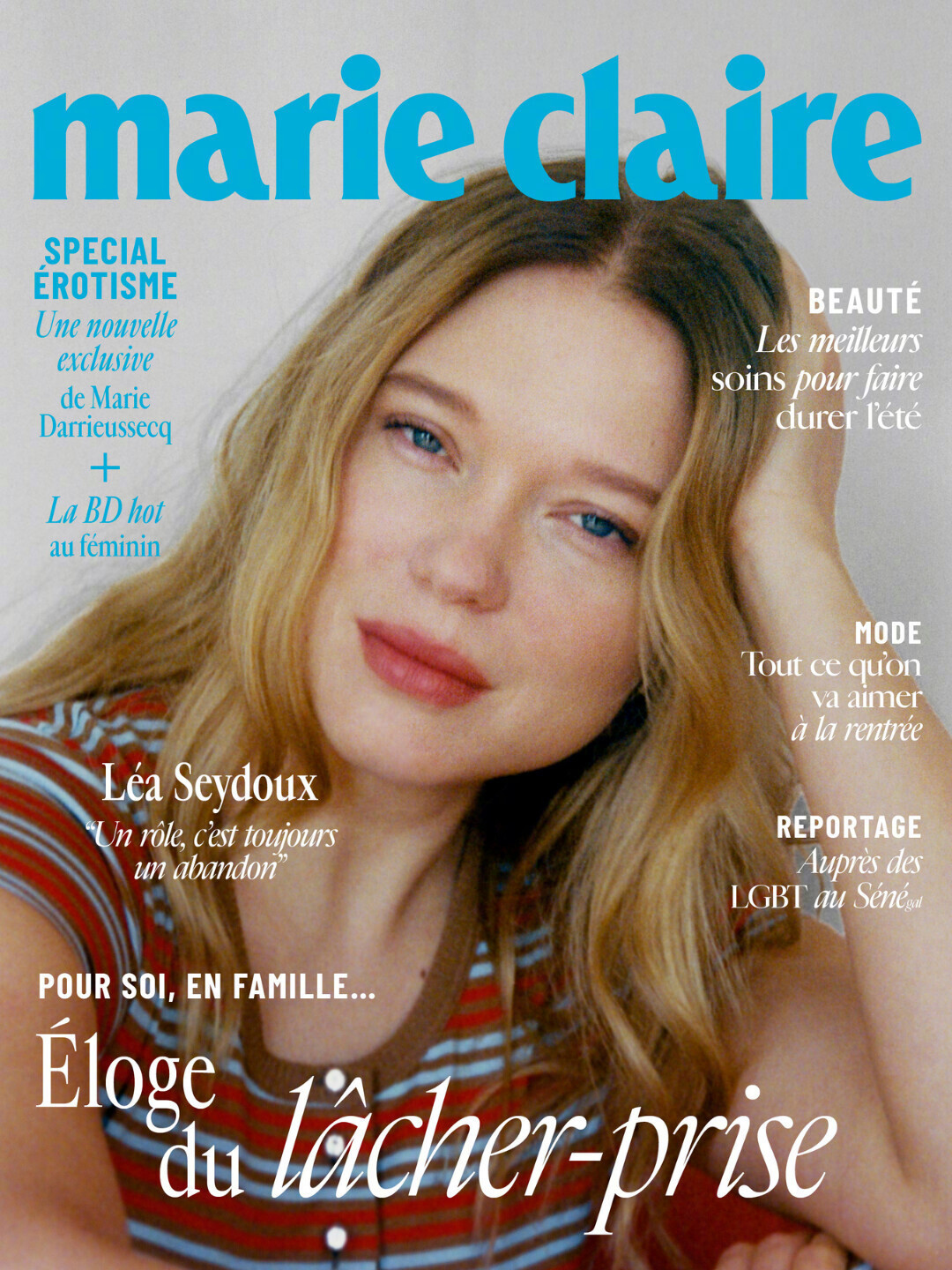 Marie Claire France 法国版八月刊，“蕾老师” Léa Sey