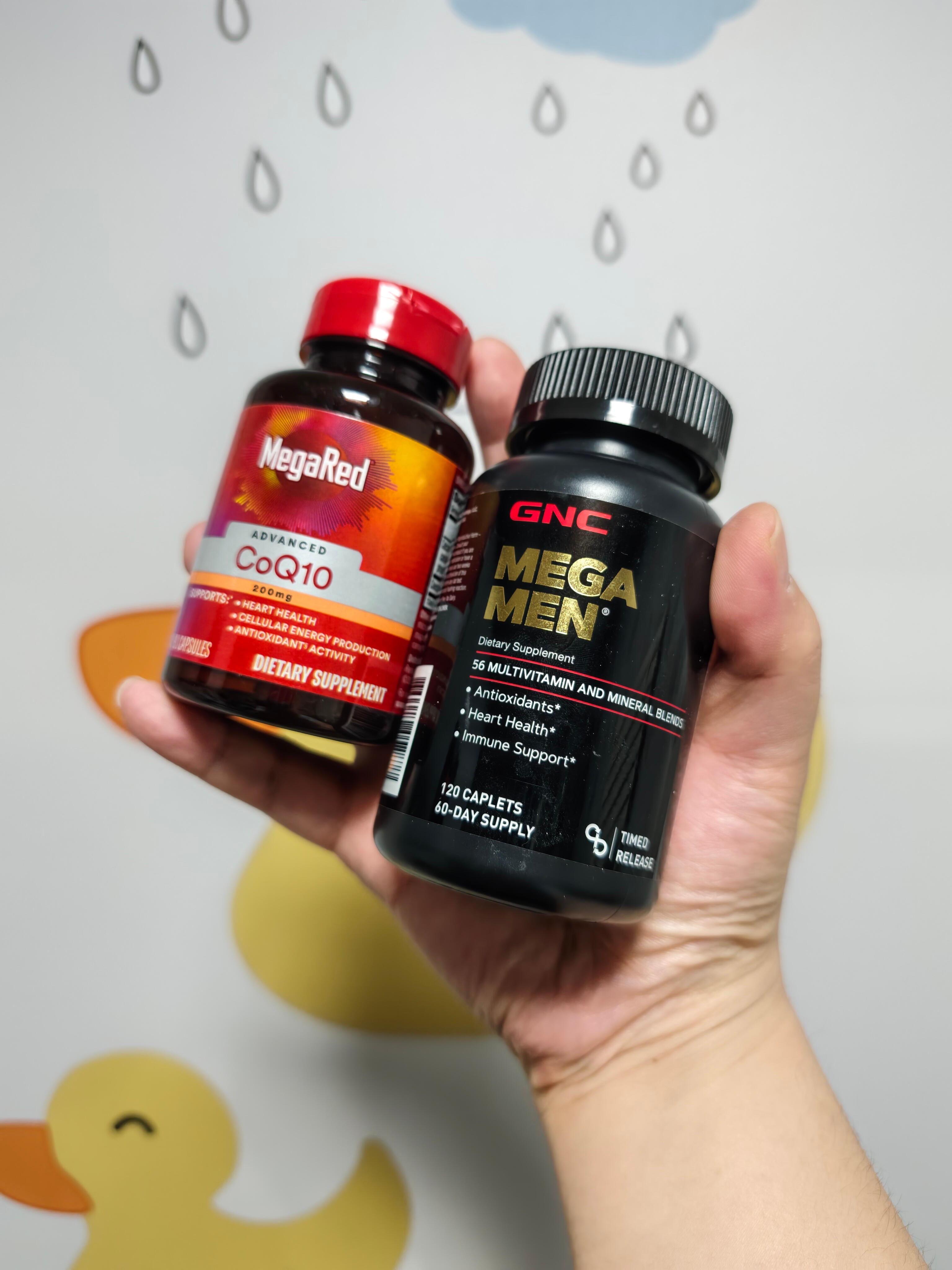 到岁数了，感觉不吃点补剂没精神 当然了可能我这心理作用，（不是推荐这俩牌子 吃啥