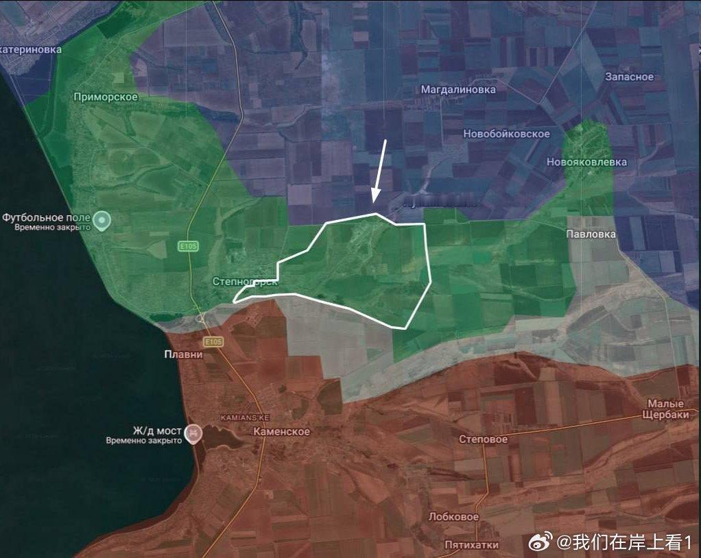 乌克兰在扎波罗热解放了斯捷普诺希尔斯克。 