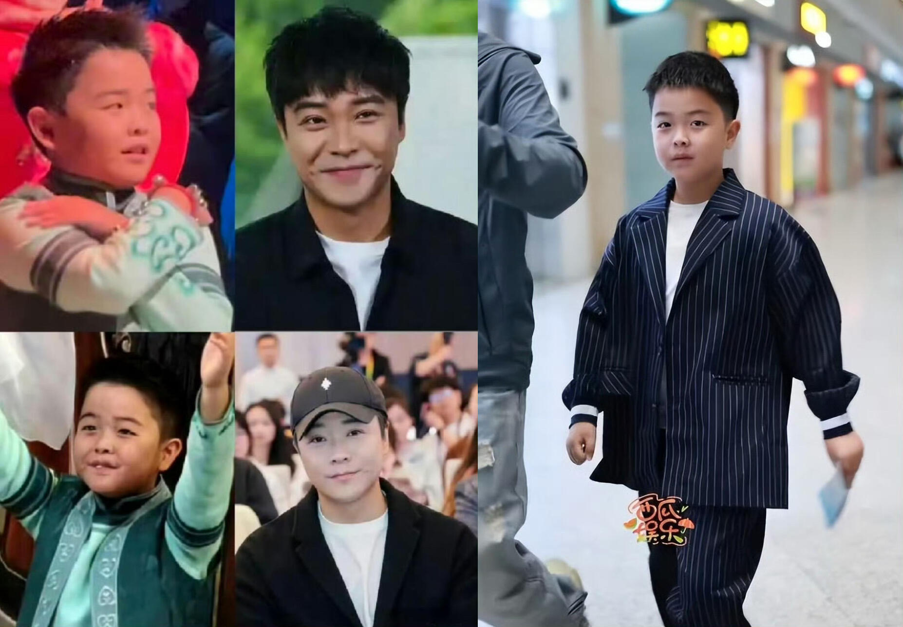 陈思诚 朵朵不愧是父子俩这简直像是共用一张脸 