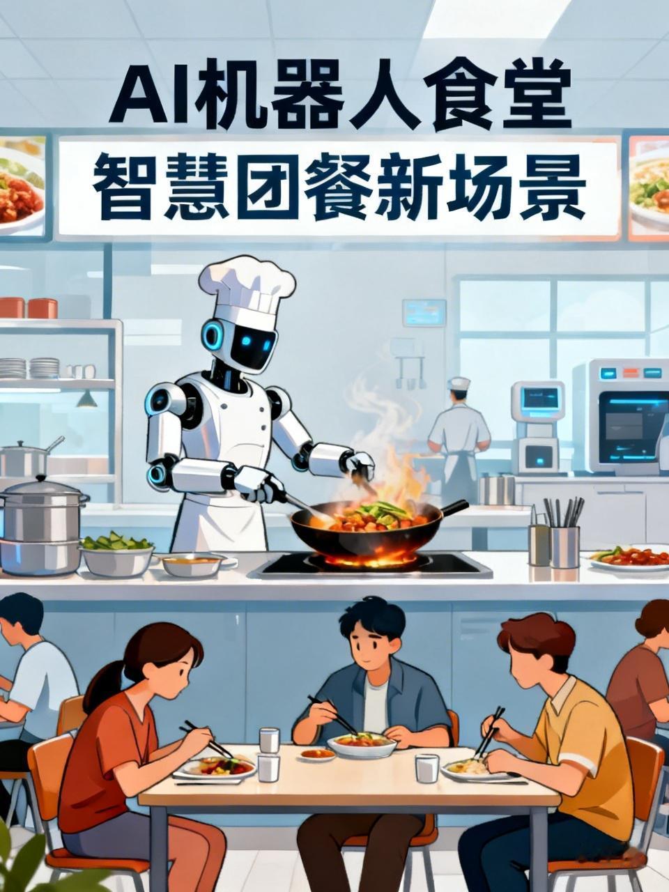 6月25日正午，合肥市蜀山区1986科创园的AI机器人食堂超热闹，饭菜香飘四溢。