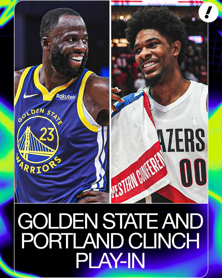 勇士开拓者锁定附加赛 火箭大胜鹈鹕后，勇士和开拓者锁定附加赛区。NBA