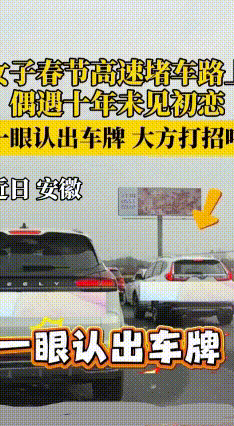 高速堵车堵出十年前缘！女子一眼认出初恋车牌
 2月23日，安徽一女子春节返程遇上