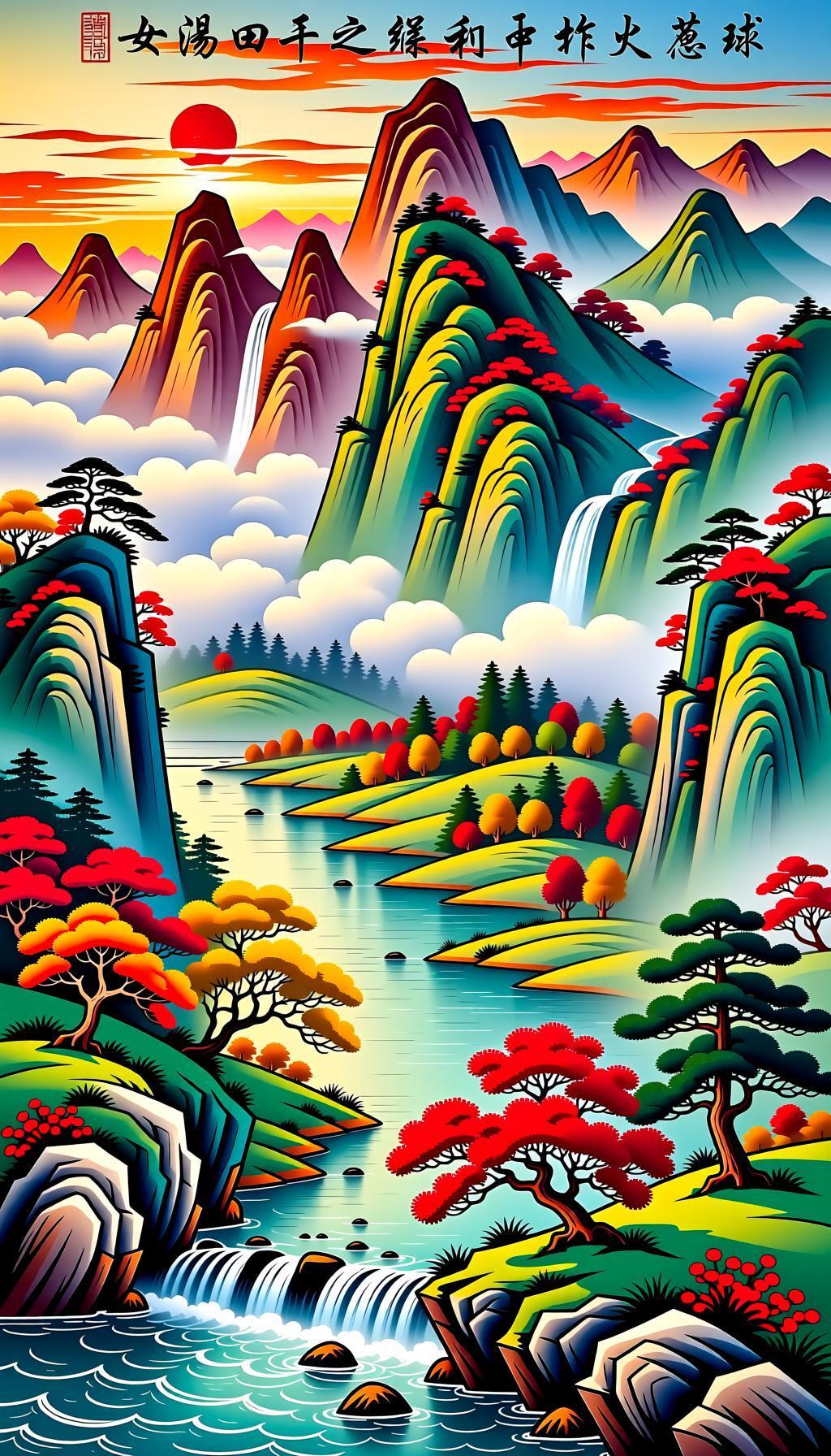 自制壁纸，佛地，国画，南通黄明