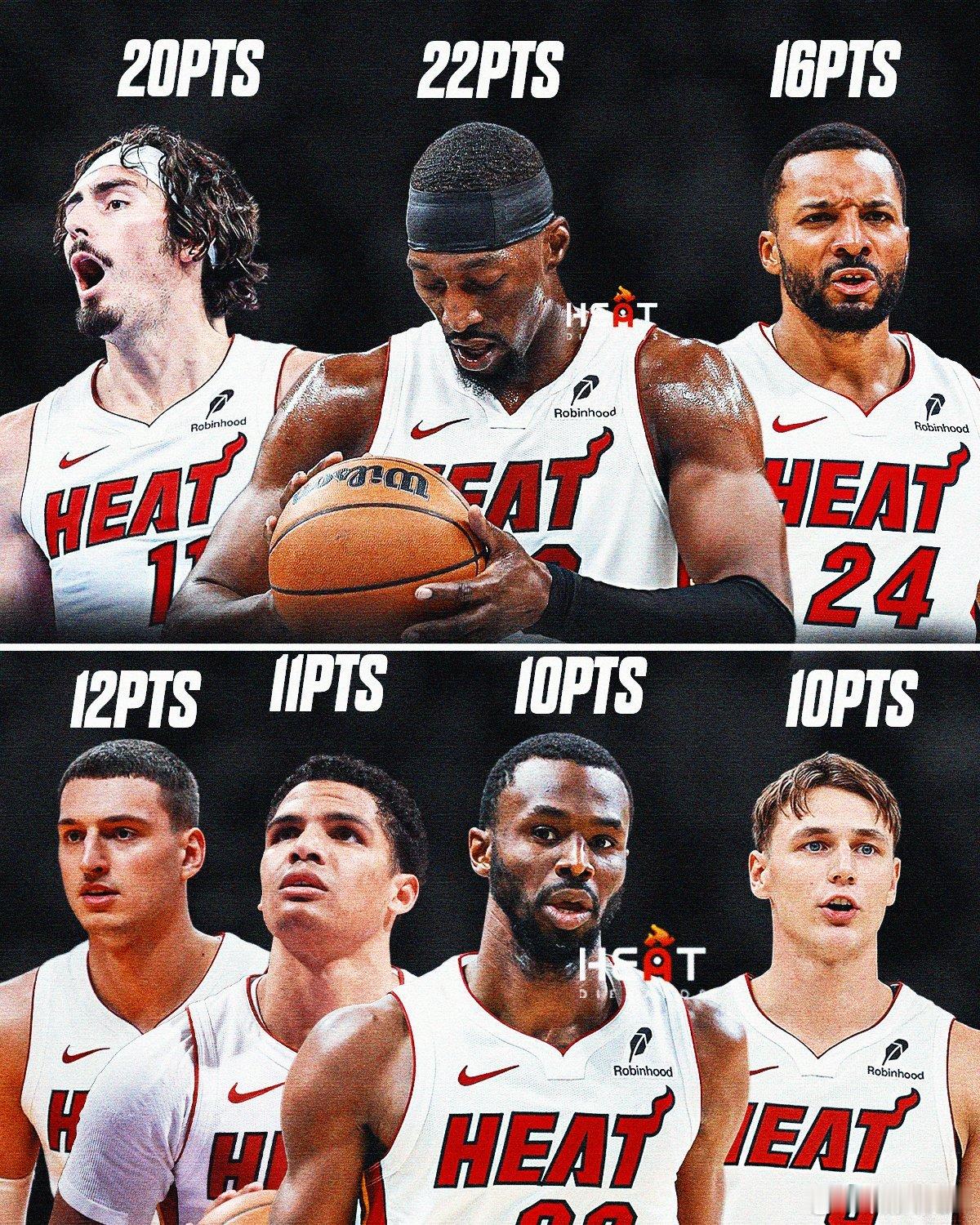 又是7人得分上双维金斯连续两场比赛第四节被dnp哈克斯重新找回状态阿德巴约依旧高