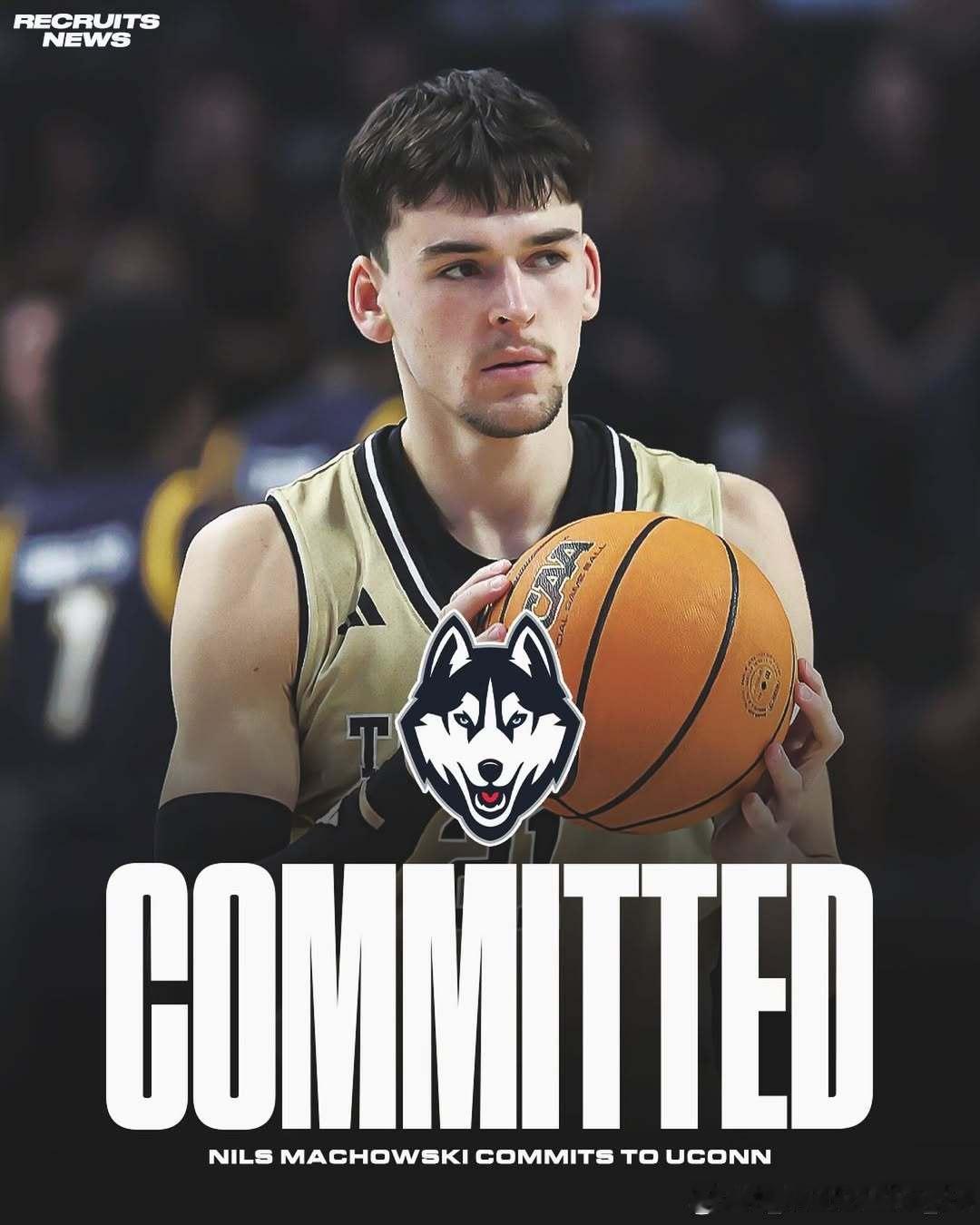 沃福德学院后卫尼尔斯·马霍夫斯基(Nils Machowski)转学加盟康涅狄格