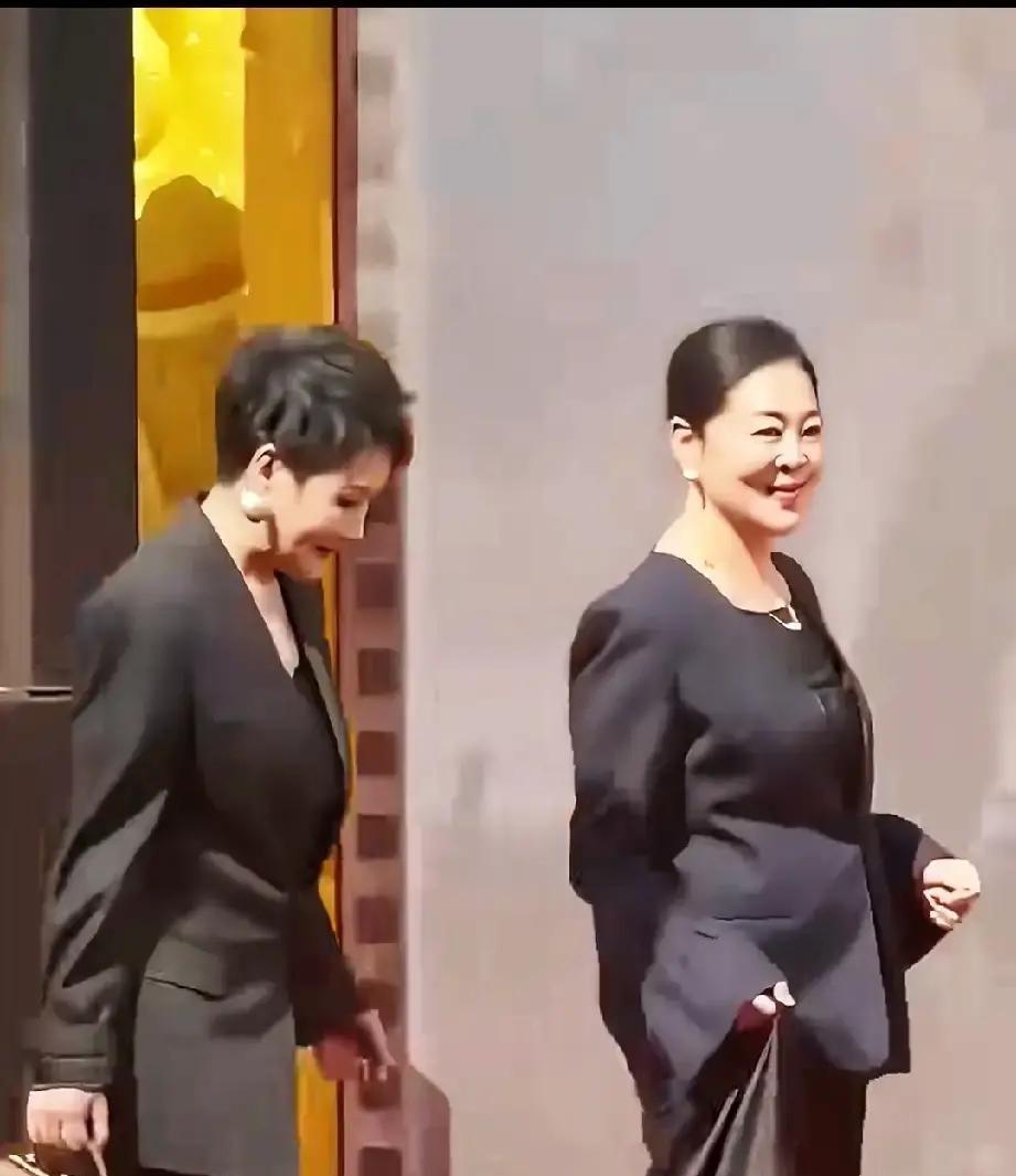 倪萍和张凯丽同台，这画面太有冲击力了！
一个踉跄，一个挺拔，全是细节。
说真的，