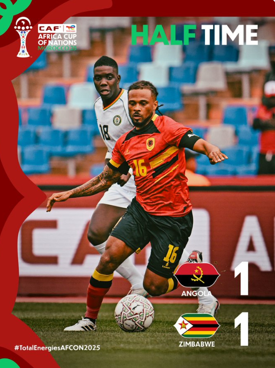 安哥拉1-1津巴布韦！非洲杯 双方各得一分，重新燃起了他们在B组晋级淘汰赛阶段的