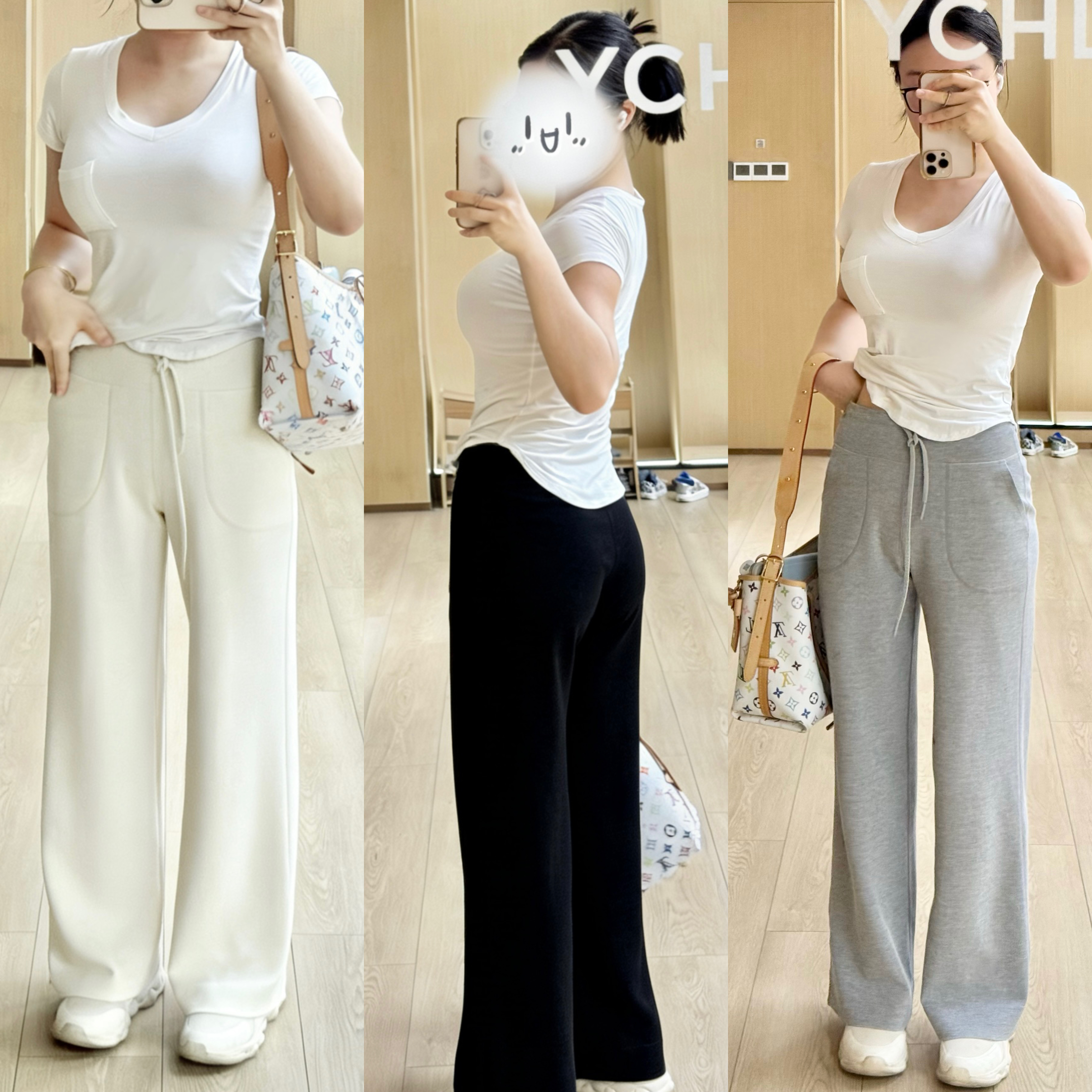 这条裤子你们穿了觉得版型不好不修腿显三角区直接来找我好吧。这条裤子直筒版型修腿不