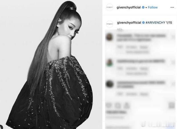 纪梵希有史以来最隆重的官宣一定是给到了当年的Ariana Grande。从“ne