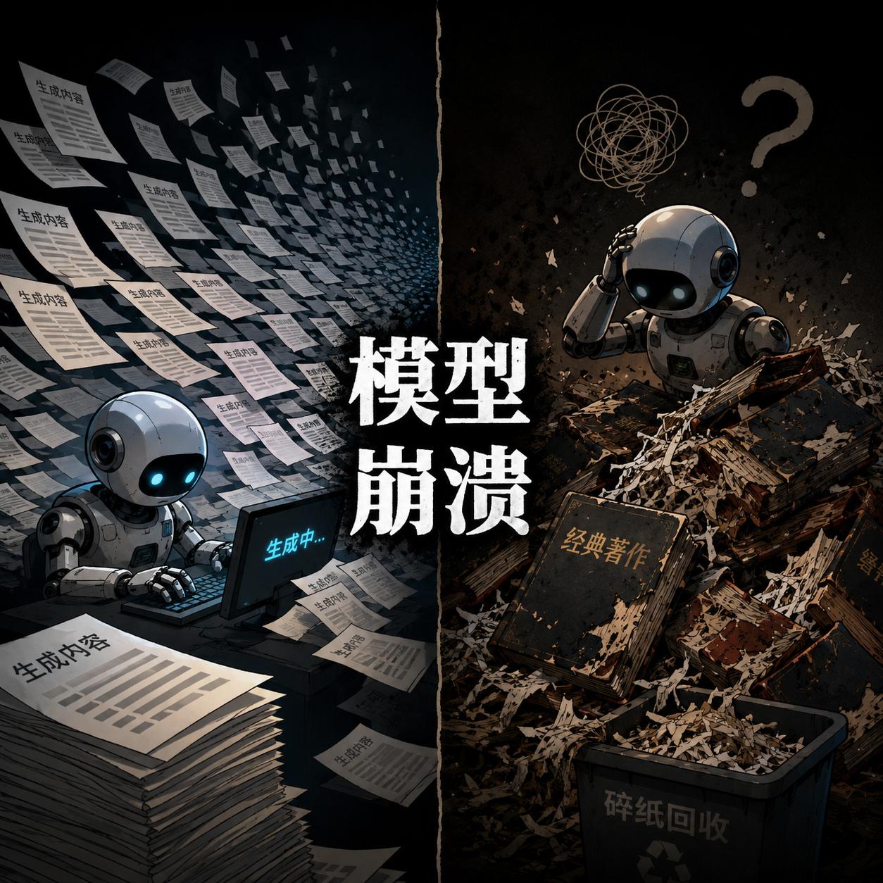 知道AI为什么非要抢纸质书吗？

因为它上网发现——网上到处都是AI自己写的东西