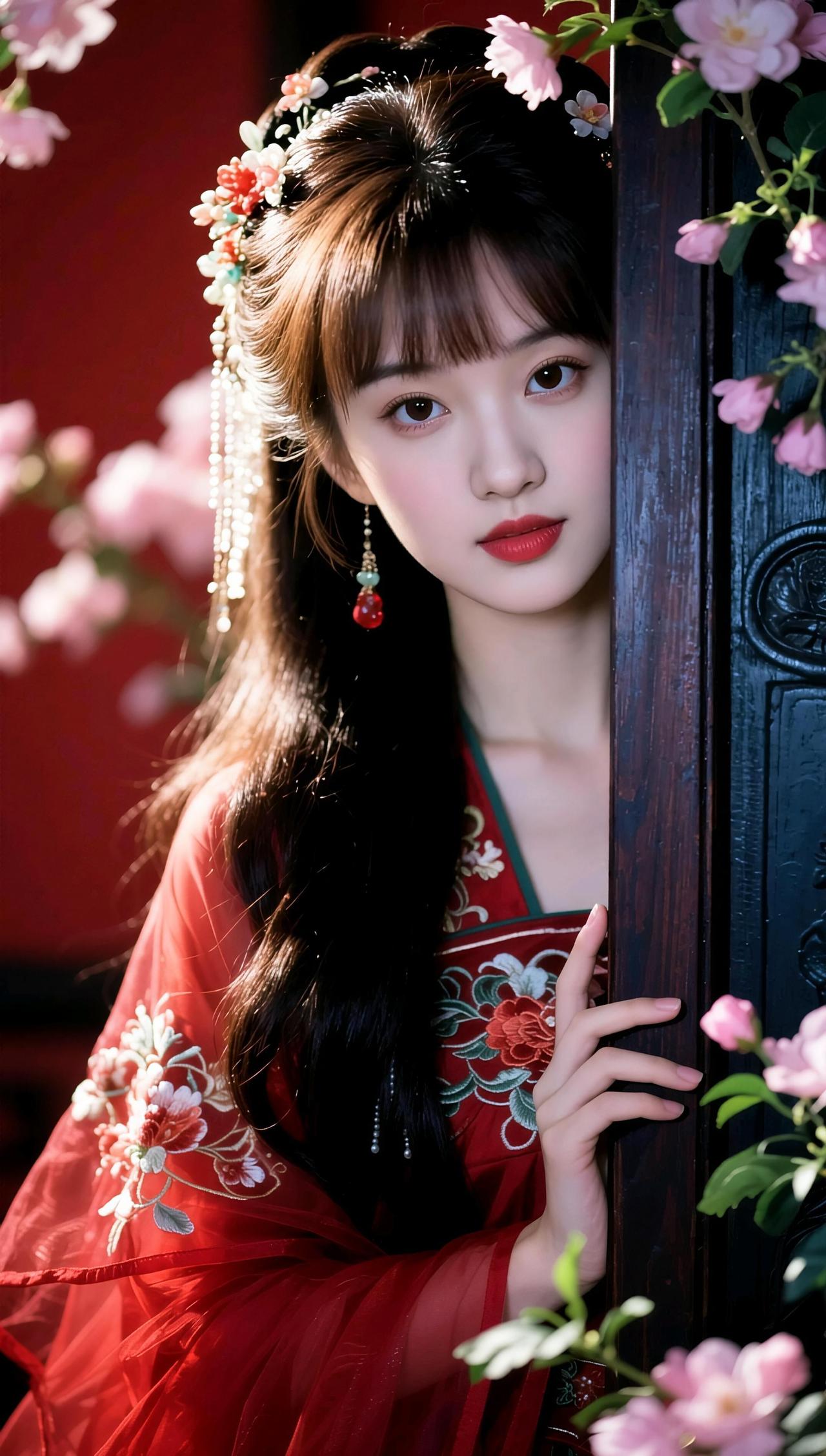 古风雅韵，一袭红衣醉人心。