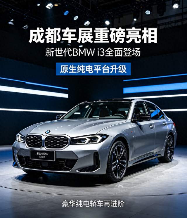 成都车展重磅亮相！新世代宝马i3正式登场，这次电车实力彻底换血