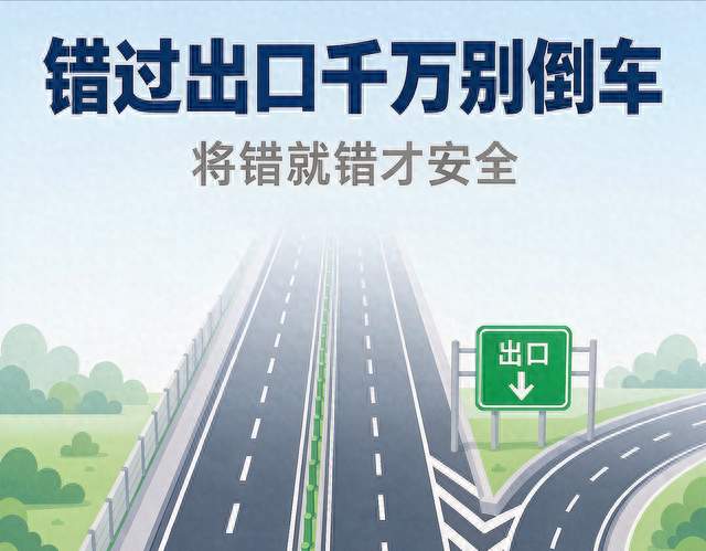 错过高速出口那一瞬间，90%新手的第一反应都是错的