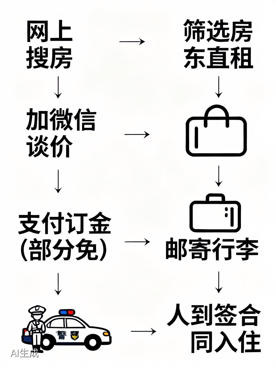 先在网上搜索心仪房源，再筛选出房东直租（免中介费）的。接着加微信谈价格，谈妥后支