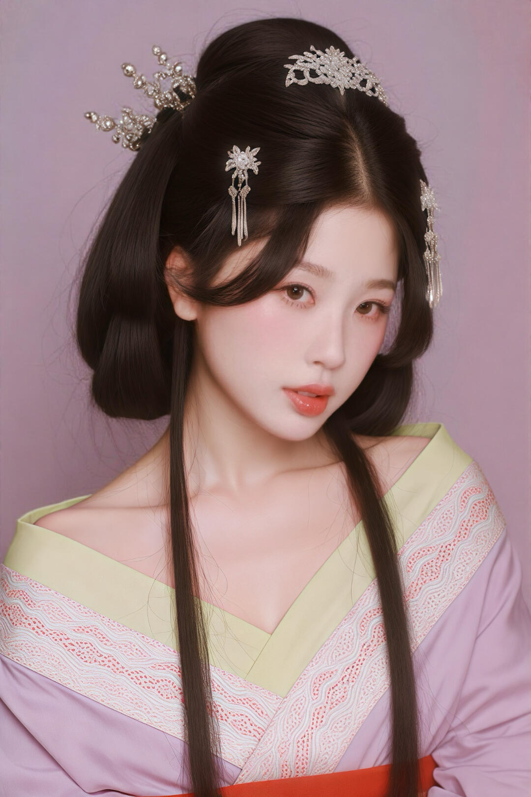虽然是p的但是好合适接落地古偶和美造型 ​​​