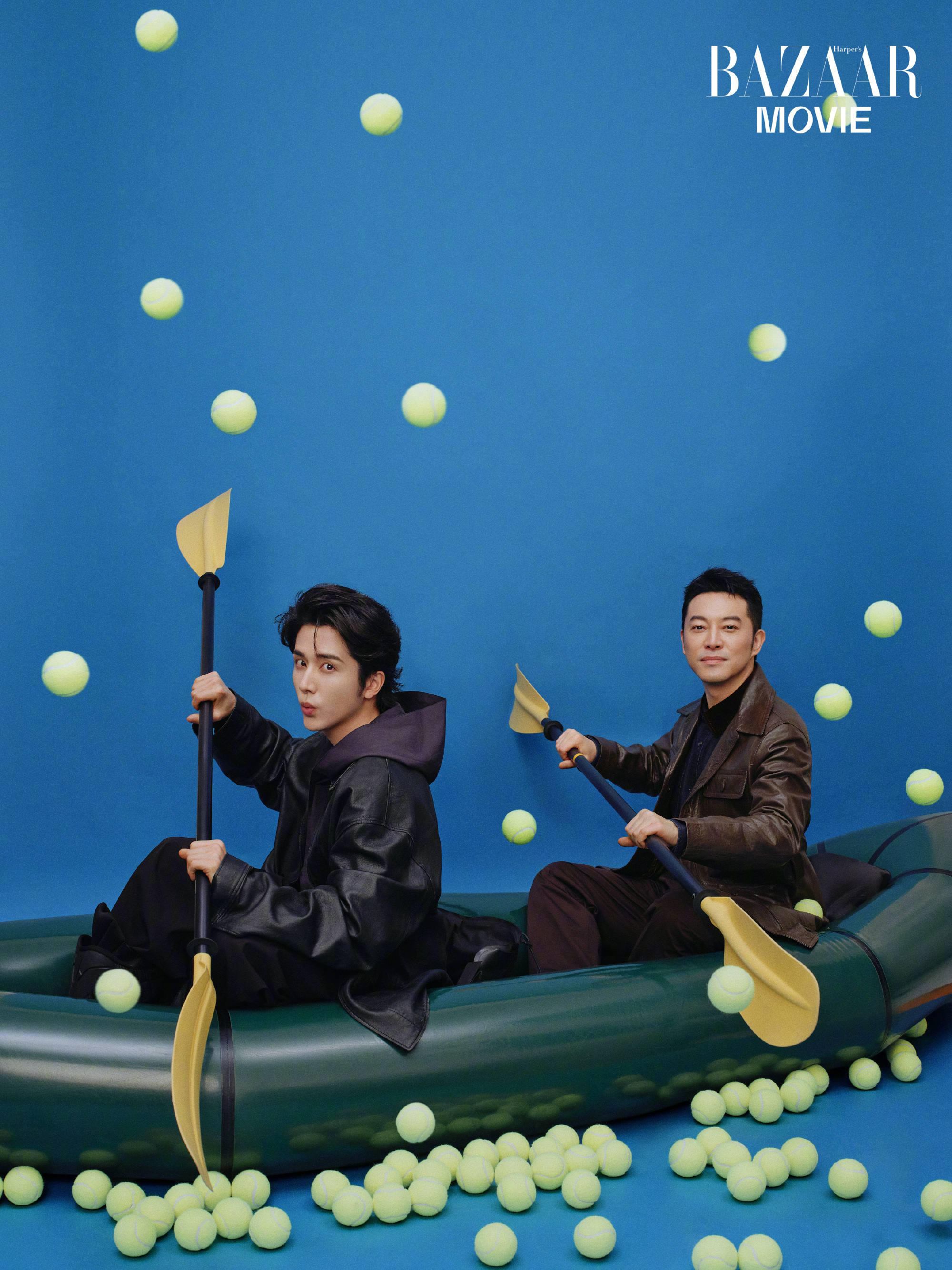 飞驰人生3 × 时尚芭莎 二月电子刊封面大片📷：飞驰人生3芭莎趣味运动会大片