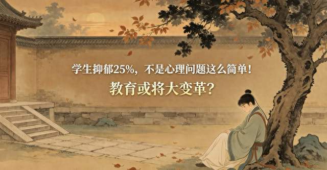 学生抑郁25%，不是心理问题这么简单！教育或将大变革？