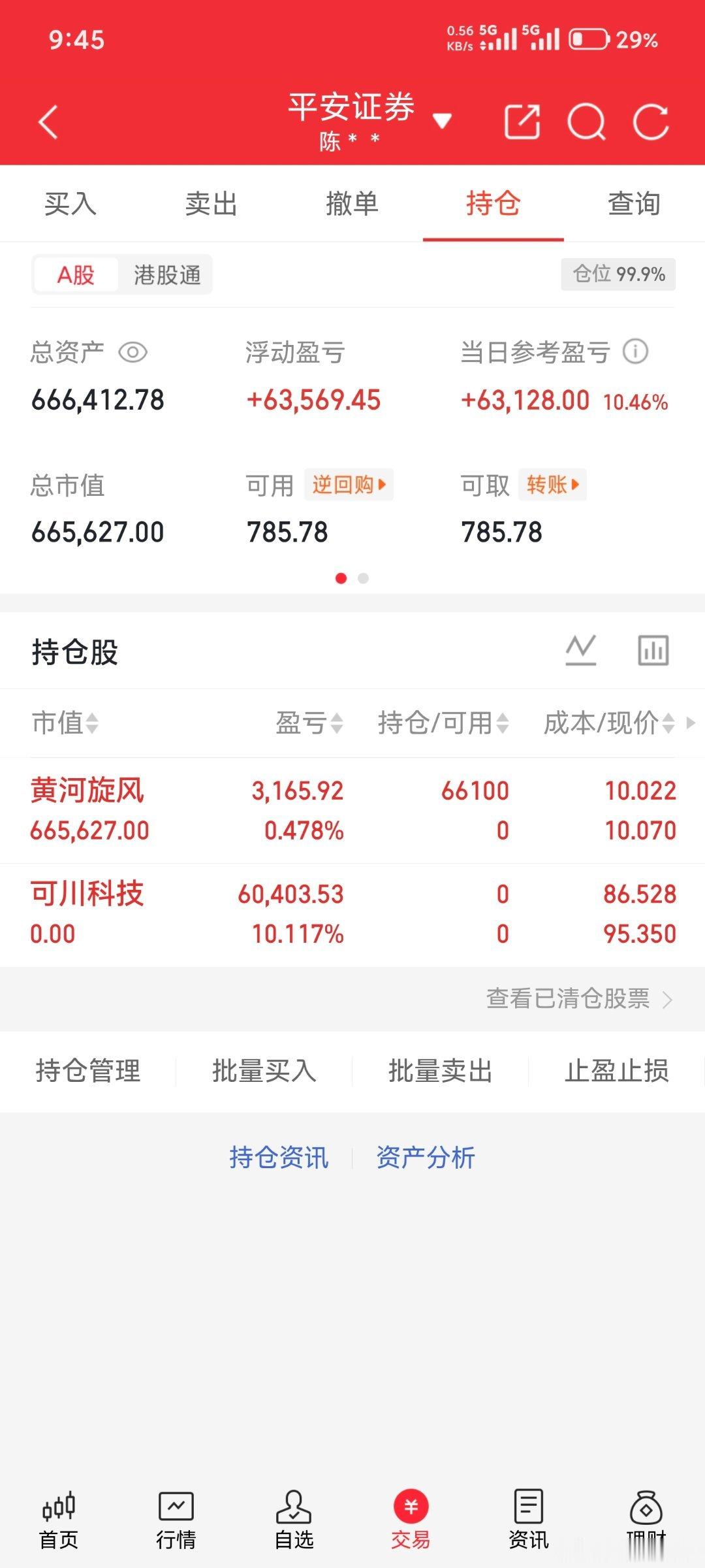 今天我买入黄河xf，特别声明；这是我个人实盘炒股，不要盲目跟风，风险自负。 