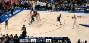 威少约基奇互相谦让，都要助攻