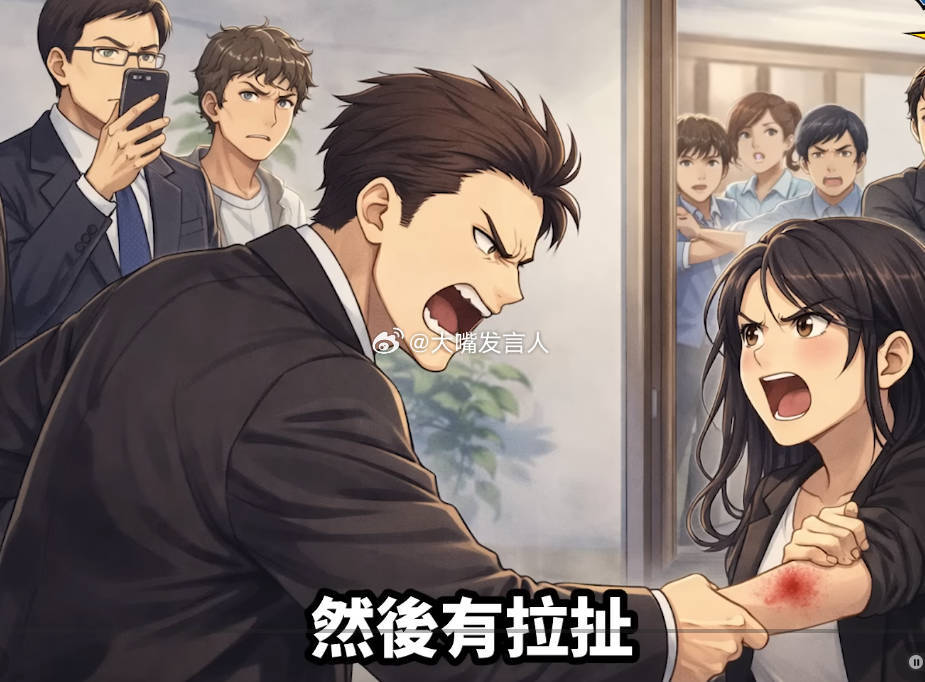 动手了、动手了、台北的现场动手了钱子描述，涉及萧先生的现场画面，冲进去、有随护，