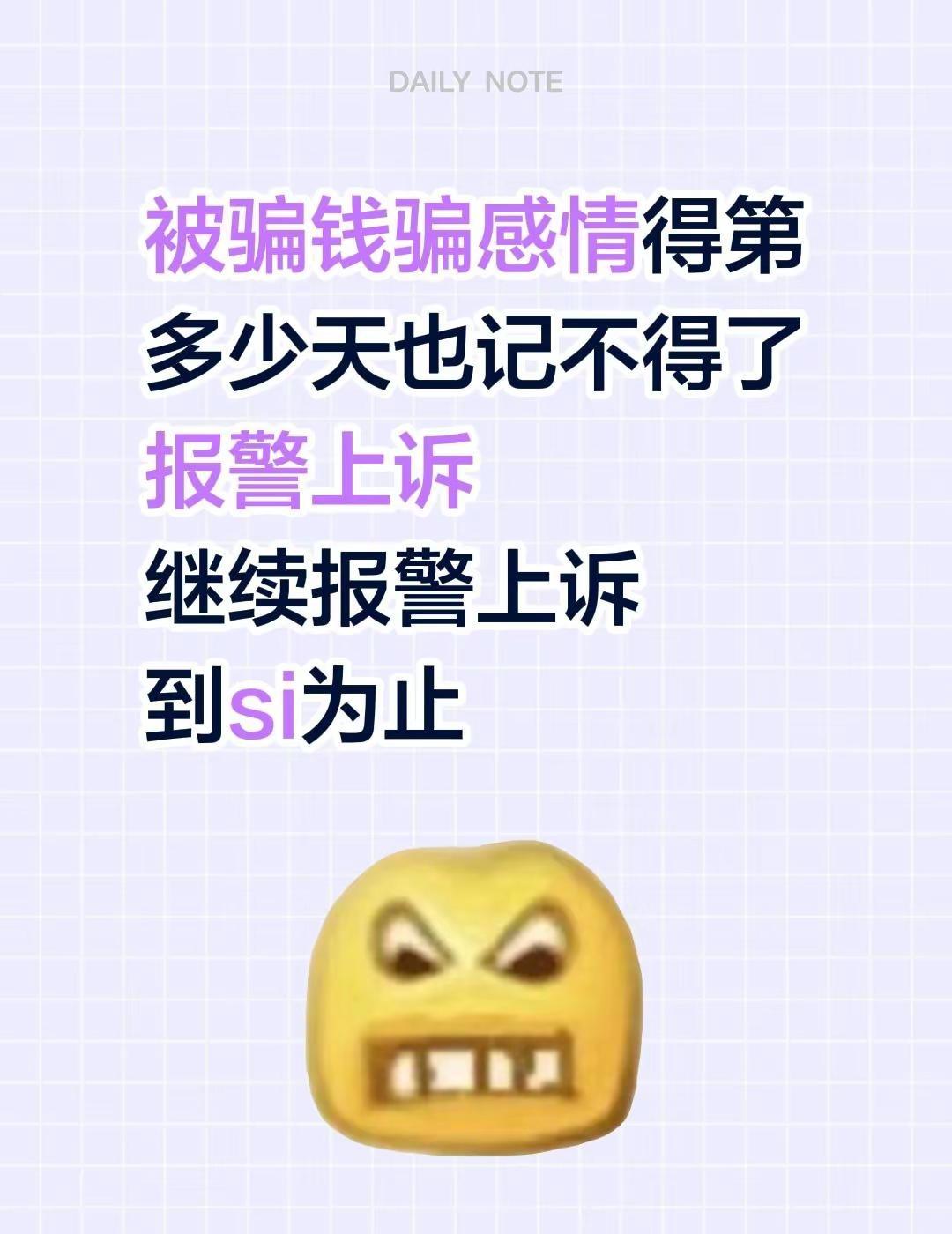被骗钱骗感情得第多少天也记不得了报警上诉继续报警上诉到si为止控告诈骗 诈骗立案