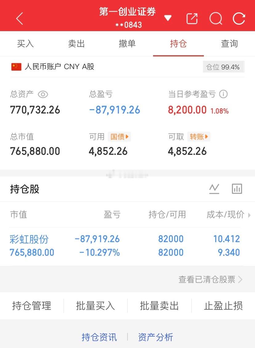 爱股程全职炒股日记40w本金挑战一年翻5倍，第（ 235）天！总资产：77w当日