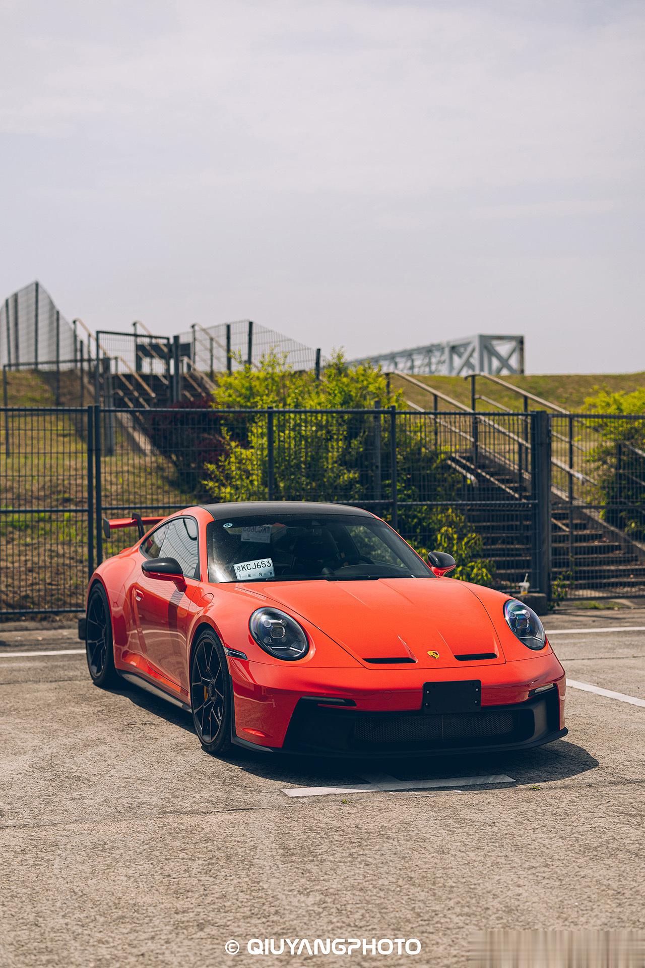 Lava Orange Porsche 992 GT3 #cars01豪车拍# 