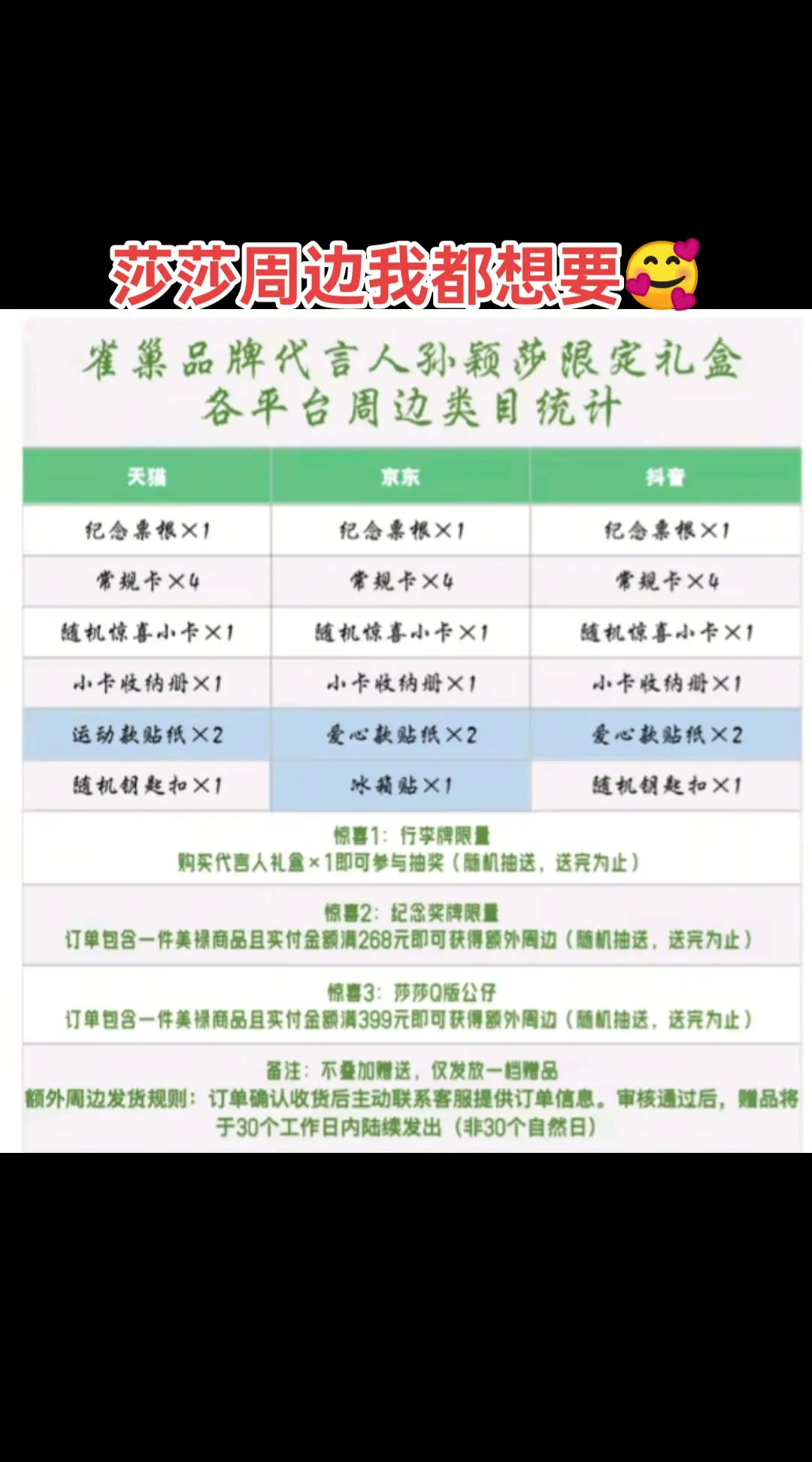 孙颖莎雀巢食品代言人，周边我都想要