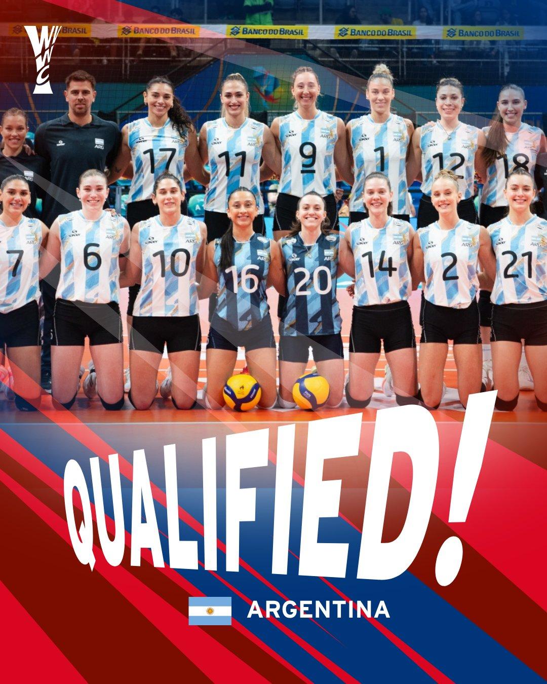 🇦🇷 阿根廷女排锁定2027世界杯门票！🎟️🌎
阿根廷队正式拿下2027