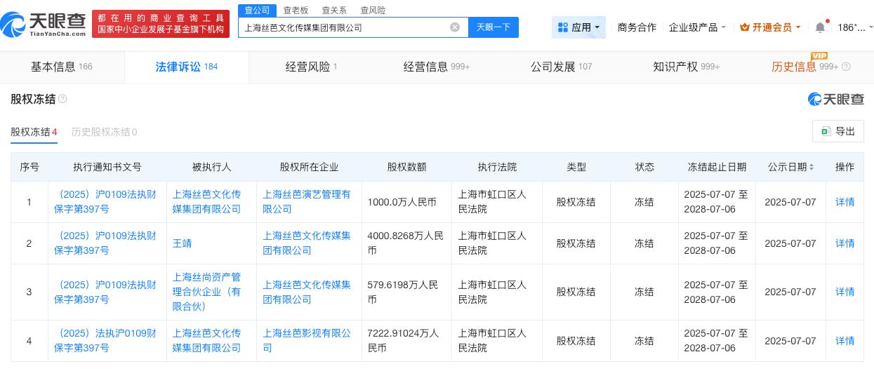 丝芭传媒涉及不正当竞争纠纷

丝芭传媒近期被罚鞠婧祎 丝芭
据媒体报道，近日，丝